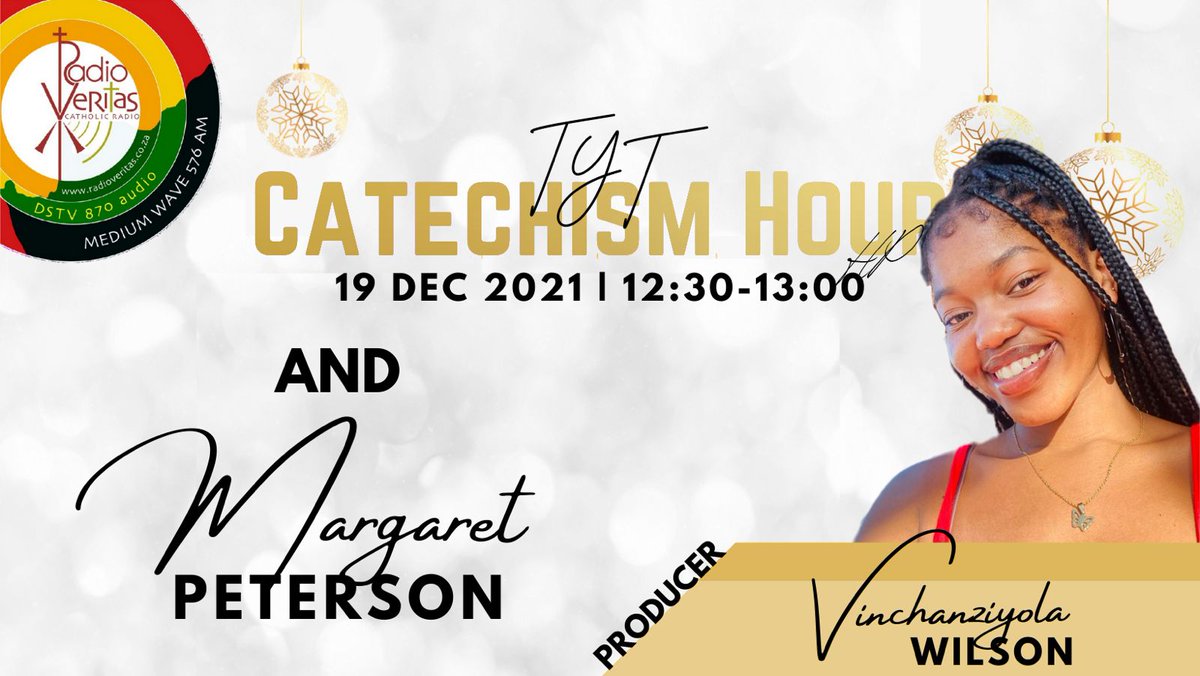 RadioVeritasSA's tweet photo. Catch #TYTCatechismHour on #RadioVeritas this afternoon at 12:00 - 13:00, in English:
1st half hour:
Topics:
* Introduction to Mary
* How can Mary Bring us Closer to Christ in Today's World?
2nd half hour:
Today's readings, reflections and challenges https://t.co/3K3HoqjvJw