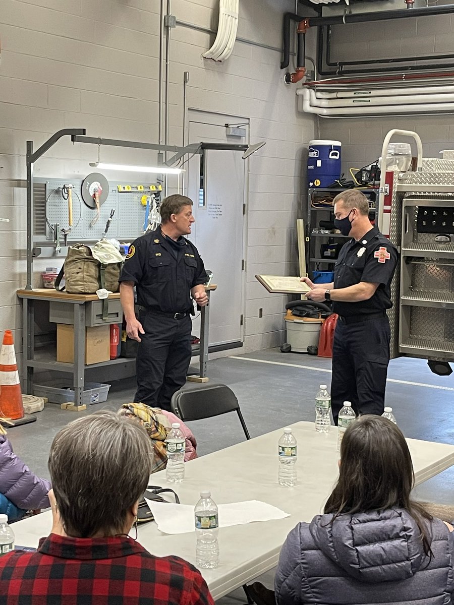 PortlandFD's tweet image. Congratulations to Lieutenant John Denham (Ladder Co. 4, Platoon 3) who is working his last  night with the Portland  Fire Department, completing  28 years of service. Earlier today, a gathering was held at Allen Avenue Station. Stay safe Lt and thank you.