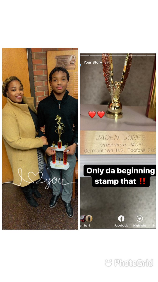 IamJadenJones4's tweet photo. This was big for me , I thank u ma for getting on me when i do wrong if it wasn’t for you I’ll never got the award thanks ❤️. #FreshmanMVP💪🏽 @demtateboys @iamcoachgene @GIUbrotherhood @MsDelicia1 @2Morrowtraining @GermantownRed @kodyjones_ @KeithJoness_ @WalterNolen4 https://t.co/fCQFVoGNcX