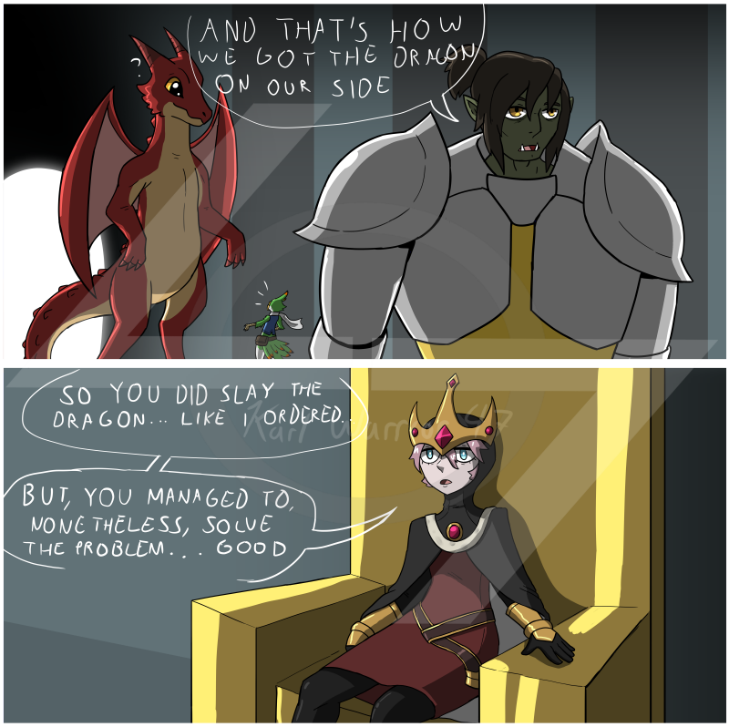 KarlWarrior47's tweet photo. [REPOST] 
The Bard and The Dragon
#webcomic #comic #infinitegauntlet #fantasy #fantasyart #dragon #bard #anthro #DnD https://t.co/4P4Z35S85I