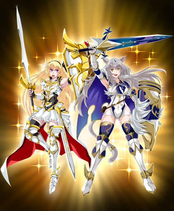 時間かかっちゃったけど完成～
武装細かいのは大変だ
#千年戦争アイギス  #アイギスお絵かき 