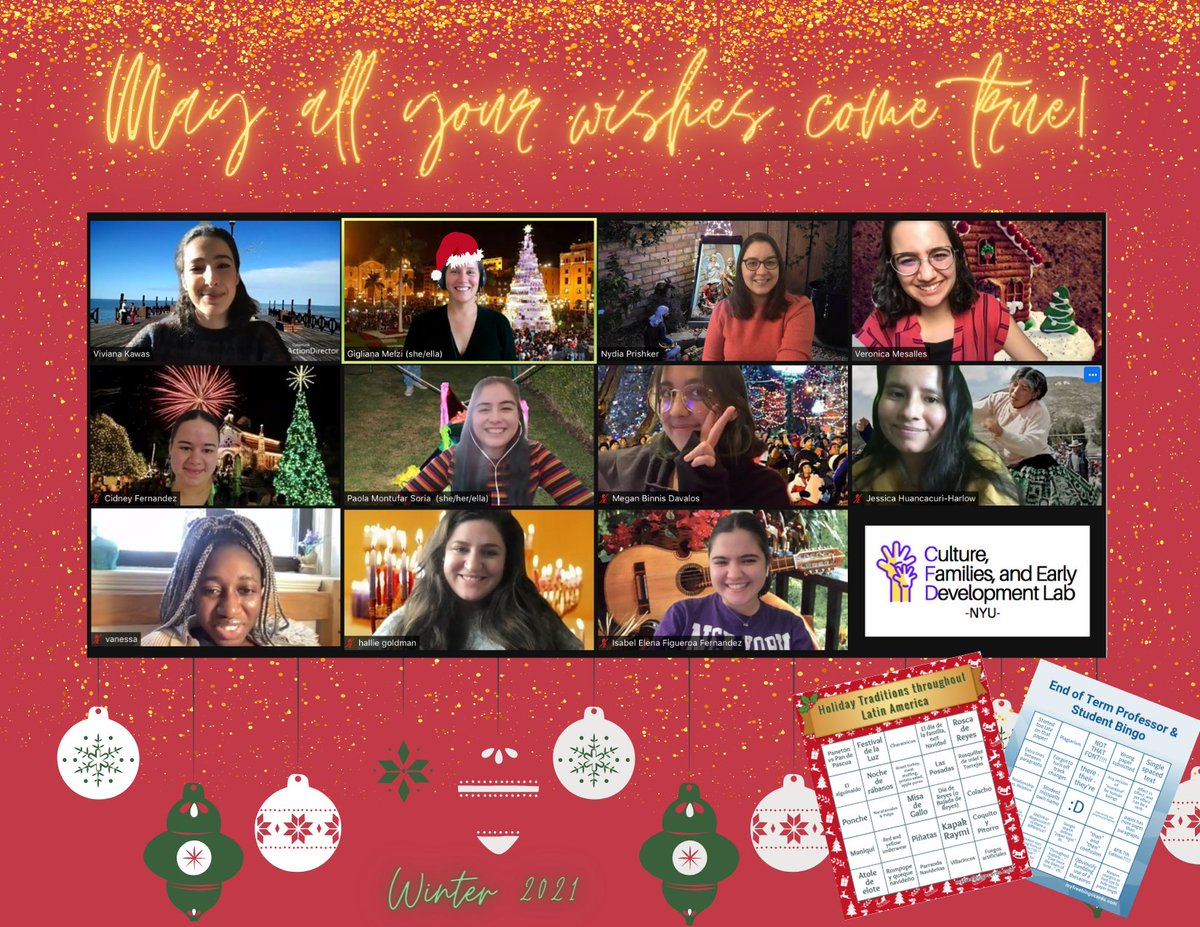 ¡Happy Holidays from us at the CFD Lab from <a href="/NYUAppliedPsych/">NYU Steinhardt Applied Psychology</a> <a href="/nyusteinhardt/">NYU Steinhardt</a>! These stellar women me llenan de orgullo por su compromiso y dedicación. ¡Mil gracias de todo corazón!