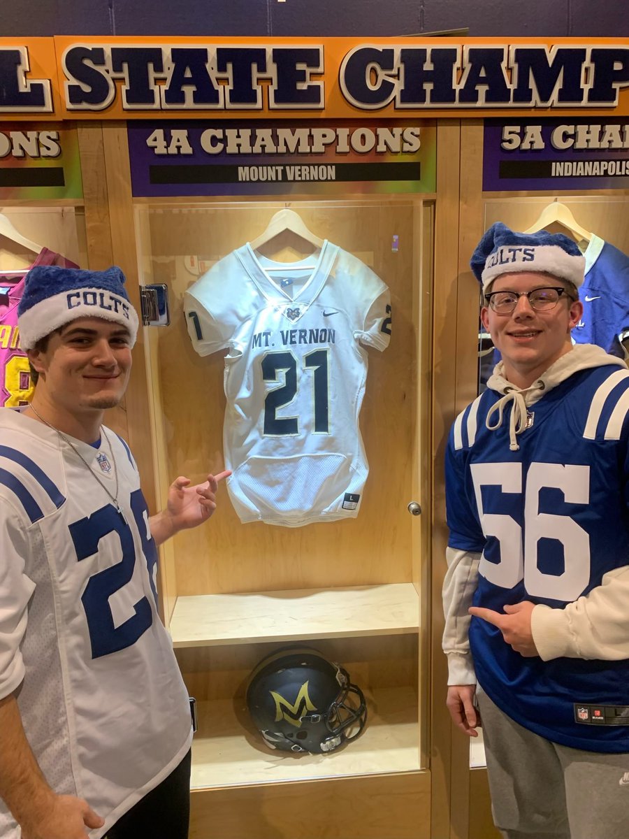 That jersey will look good hanging in Lucas Oil for the next year!  #RiseAsOne