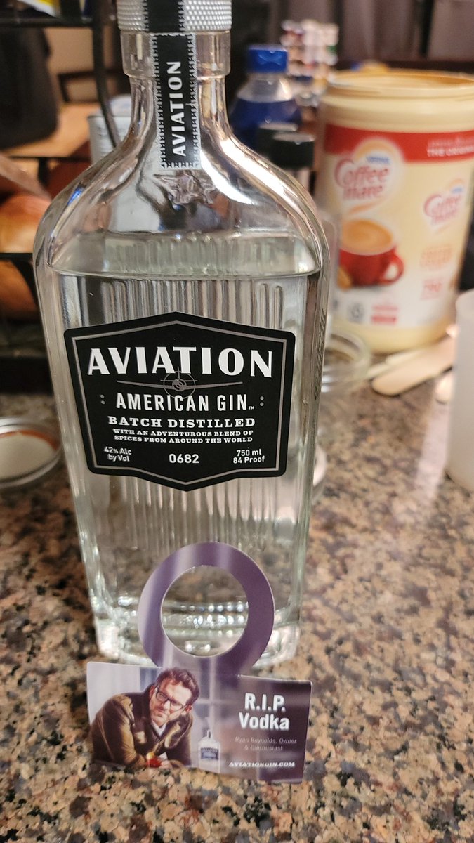 WolfFlight's tweet photo. @VancityReynolds my first gin and it's the perfect one. Thank you sir https://t.co/6Gl9OWSa5P