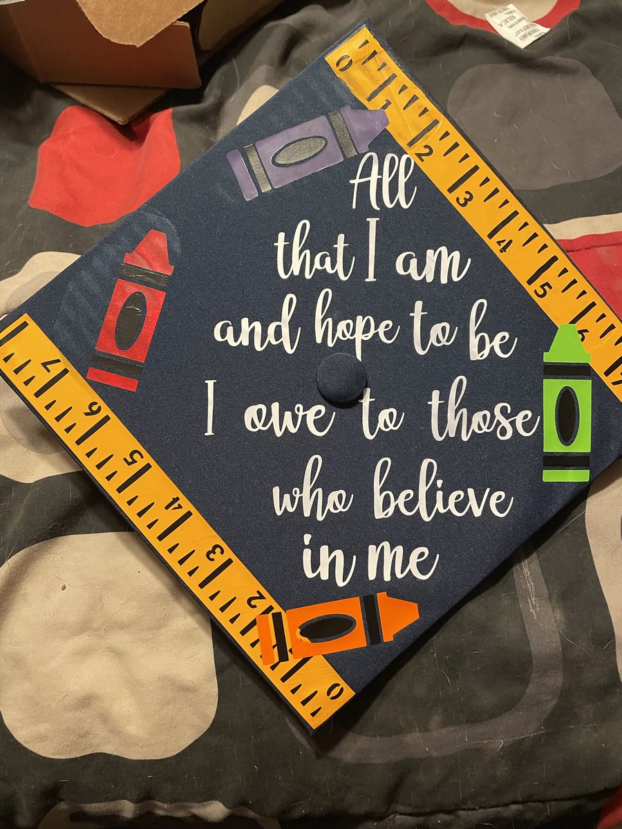 Today I graduated! Excited to get into the classroom!