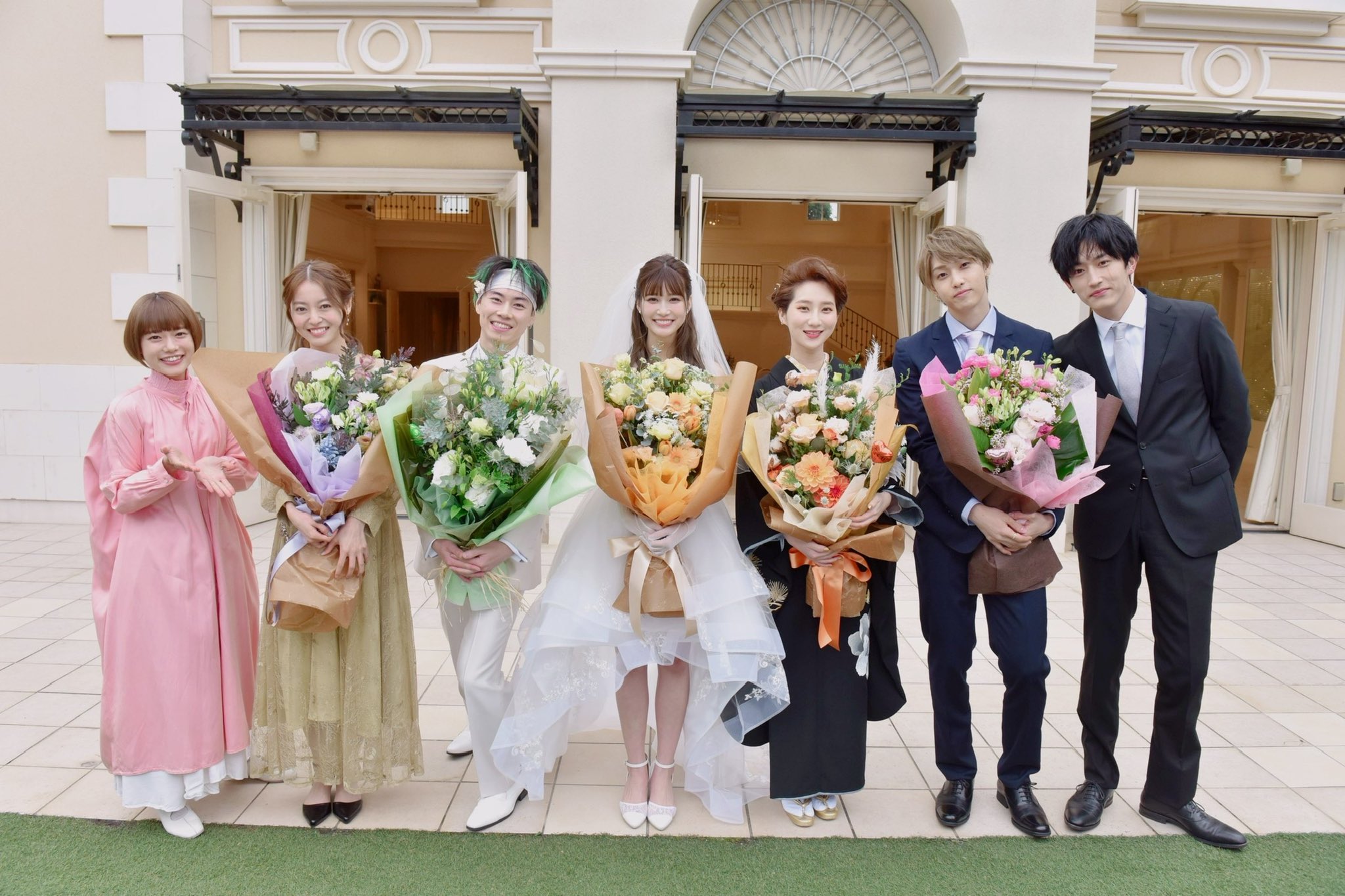 結婚式場での撮影写真
