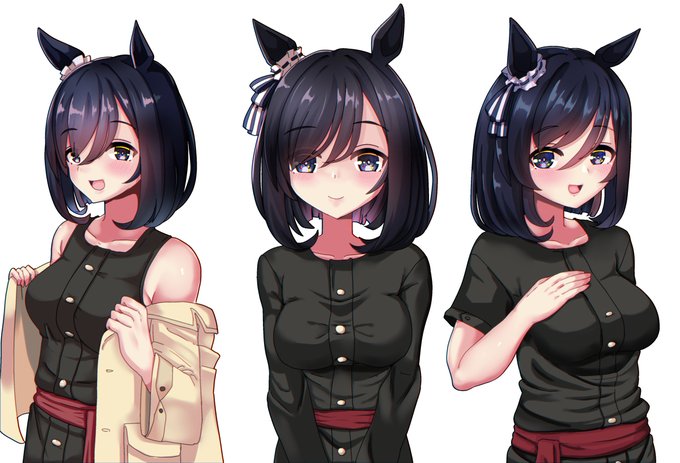 私服エイシンフラッシュ #ウマ娘 #ウマ娘プリティーダービー #エイシンフラッシュ(ウマ娘) #ワンピース服 #ノースリーブ https://t.co/X9LPnxjmKd 