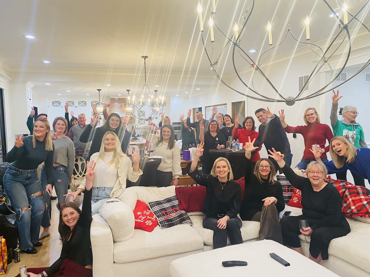 McAuley_VB's tweet photo. 2016 Mighty Mac National Championship Team and families cheering on our very own @_lifeofkay and @Huskervball! We love you #3!!!#LetsPlay5 #CaffeyChicagoFanClub https://t.co/3XK7wTmwmZ