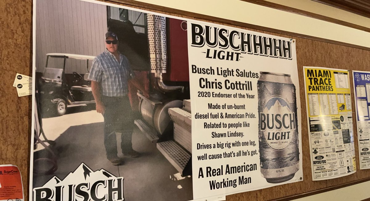 channelcss's tweet image. Got a wonderful surprise tonight from my wife and local friends! @BuschBeer #americanworkingman #unburntdieselfuelamericanpride