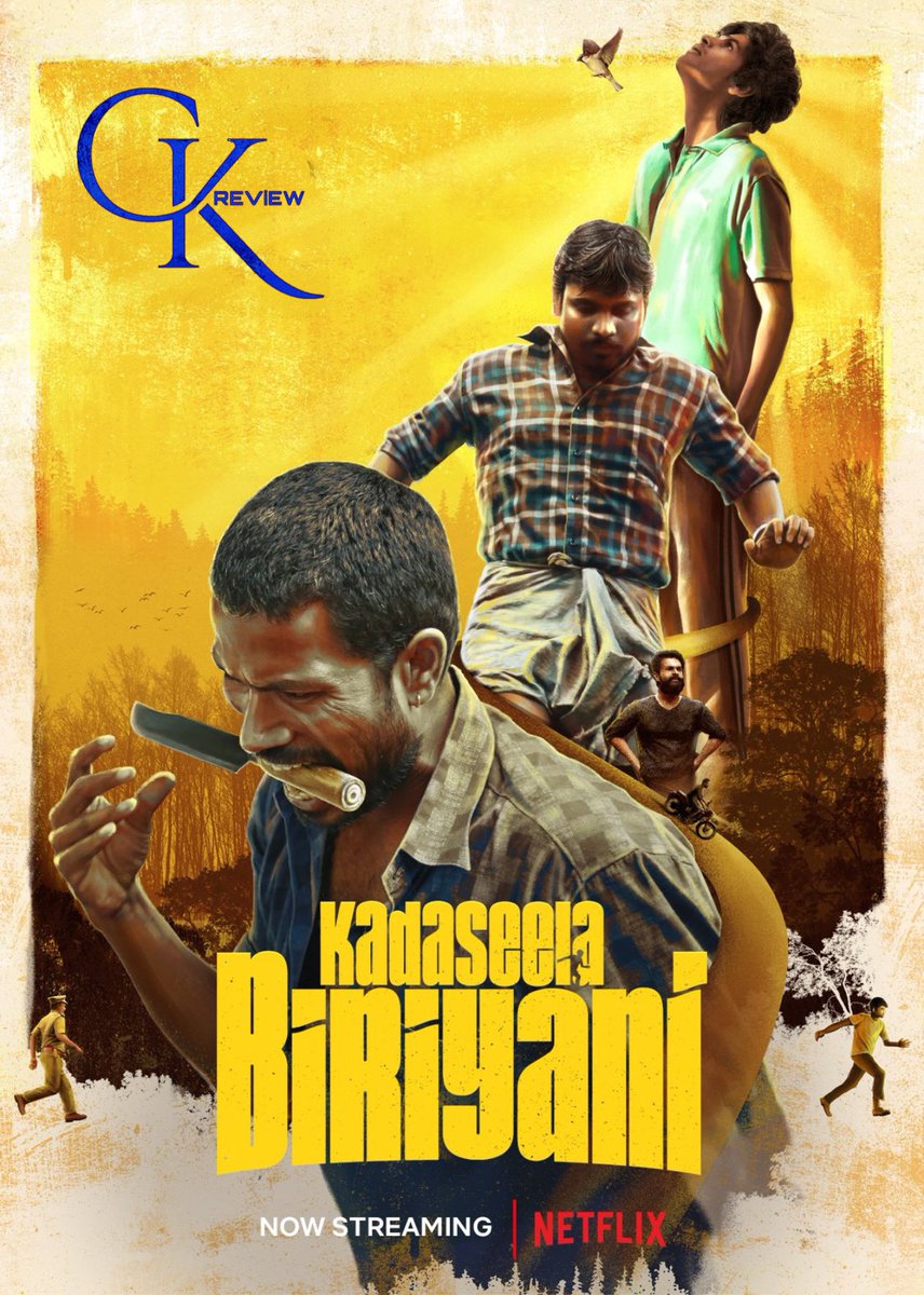 #KadaseelaBiriyani (Tamil|2021) - NETFLIX

Neat Perf. Vijay Sethupathi’s voice over idea helps. Sound effects & cinematography gud. Honest attempt, team has tried something different. Thr r some interesting moments. But missed d engagement factor. Felt like a short film. AVERAGE!