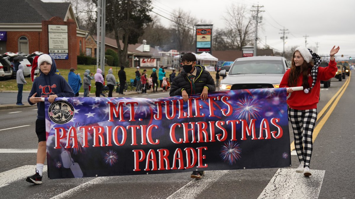 MtJulietCity's tweet photo. The City of Mt. Juliet Christmas Parade was another reminder of why we are #MJSTRONG. Thank you to everyone who helped make this a special day, and an event to look forward to exactly a week after the severe weather hit our city. https://t.co/I0ELYg26qD