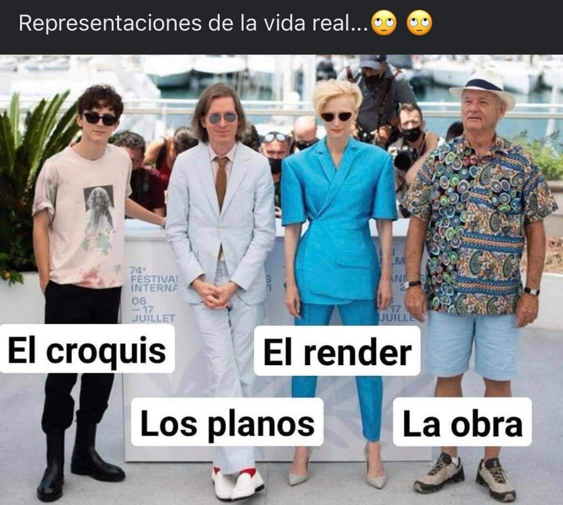 dearquitectos's tweet photo. Representaciones en la vida real del proyecto de arquitectura https://t.co/5qXsG8U8h4 https://t.co/XEkKGvuGnI