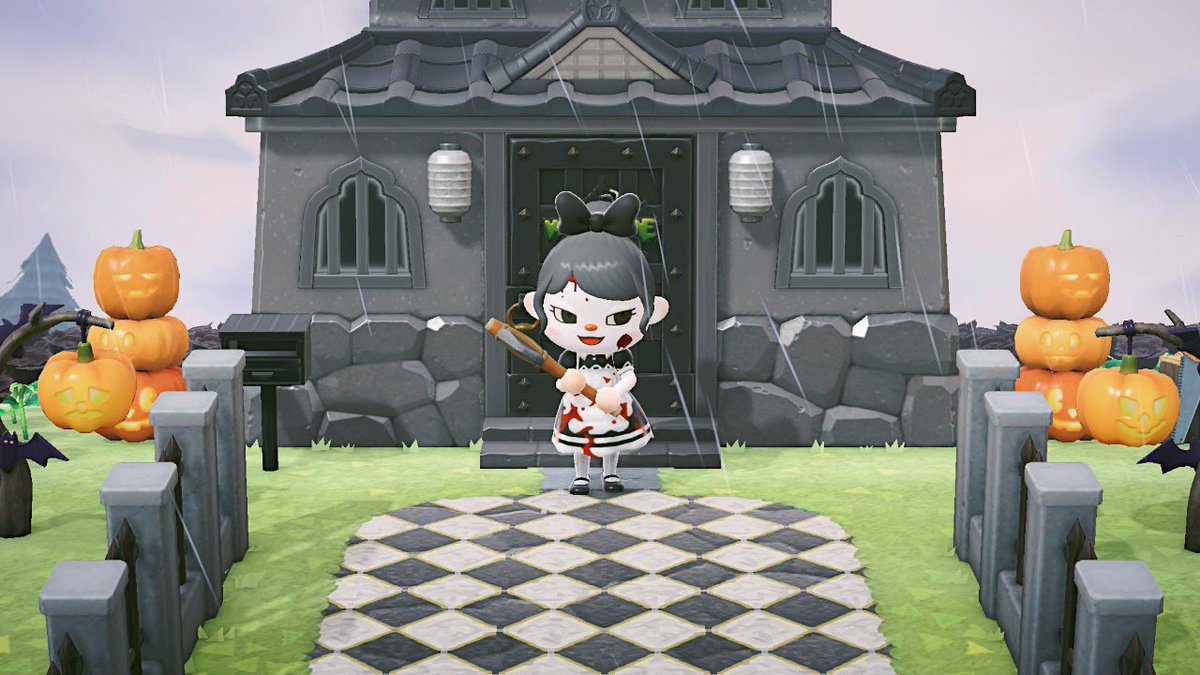 Felines4lyfe's tweet photo. If you aren’t dressing like a creepy maid or chucky doll in animal crossing, wyd 
#AnimalCrossingNewHorizions https://t.co/5cBpZ5AMsD