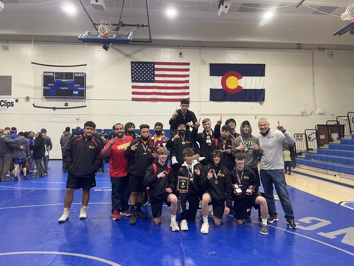 barela_coach's tweet photo. Skyline wrestling does it again!! Takes 3rd straight team title in 3 weeks over 15 teams. Super proud #WingsUp @Hyped22 wins outstanding wrestler in upper weights! Brody hufford wins fastest pin (10secs) and most pins. @coloradopreps @FalconAthletics @Falcons_Wrestle https://t.co/PBnsaRiwvC