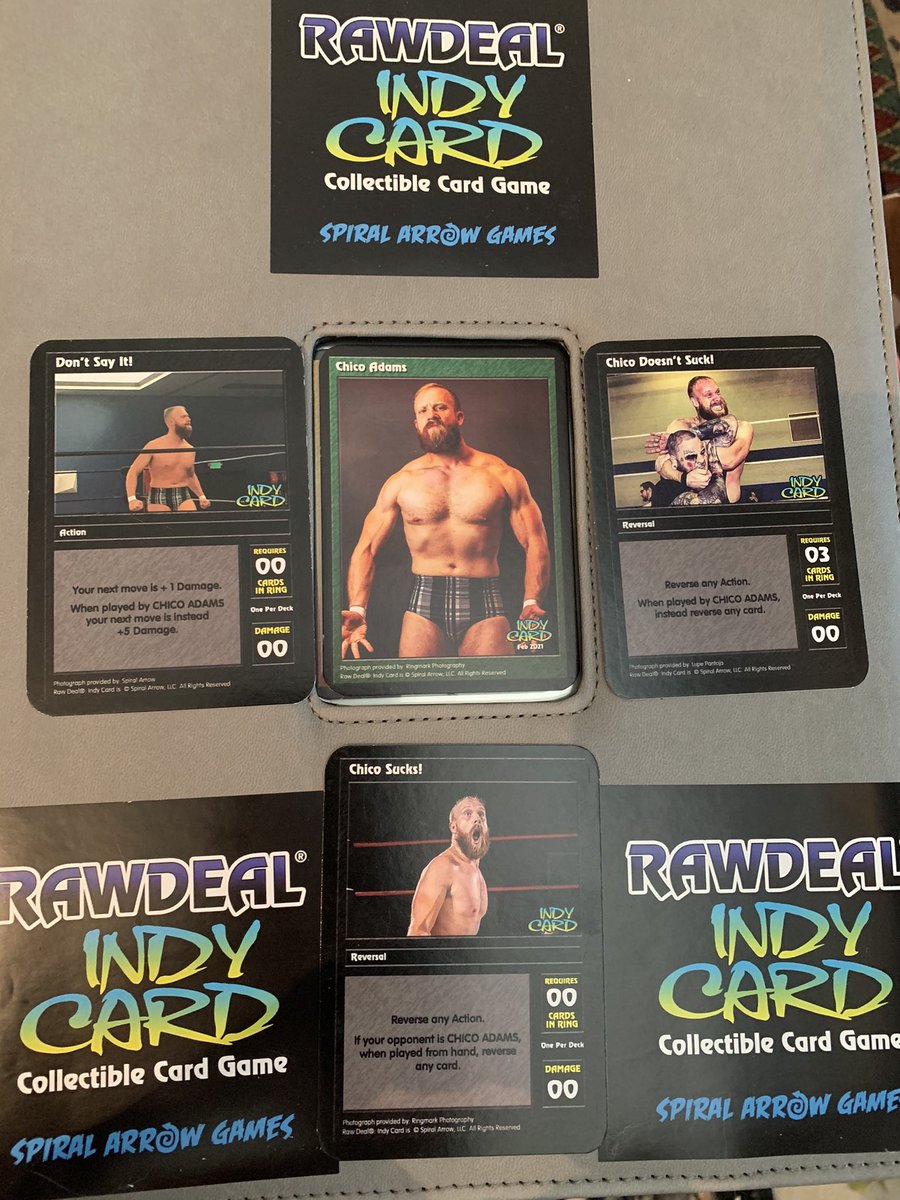 TheChicoAdams's tweet photo. Get your official #ChicoAdams trading cards by @RawDealIndyCard, tomorrow night at @WrestlingAtomic #ReindeerGames! https://t.co/HH4s8dtrZi