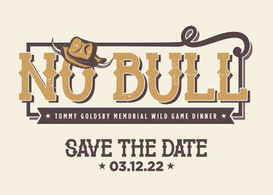 asumidsouth's tweet photo. SAVE THE DATE for our upcoming Tommy Goldsby Wild Memorial Wild Game Dinner: March 12, 2022.

#WildGameDinner #TGWGD #ASUMidSouth #TommyGoldsby #SaveTheDate https://t.co/SK9tGXF5ke