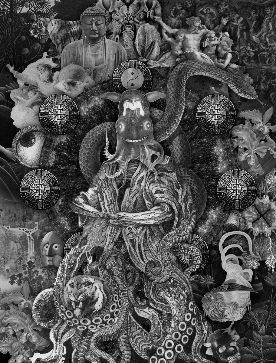 KiratiSatt's tweet photo. "Dark Divinity" 😈😇🐙
My collaboration with @intheicewetrust 
One of the most talented collage artist I know 🔥
Now on Opensea, Polygon 0.08 $WETH 🪙
https://t.co/sDifU41ikS

#NFTCommunity #nftcollector #OpenSeaNFT #PolygonNFT #collage https://t.co/mI5PVmhmNF