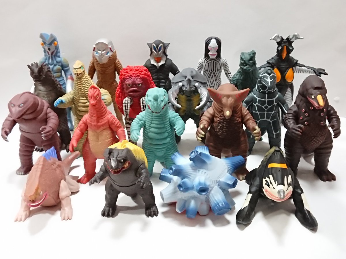 現行ソフビの初代ウルトラマン出身怪獣、ここまで増えました