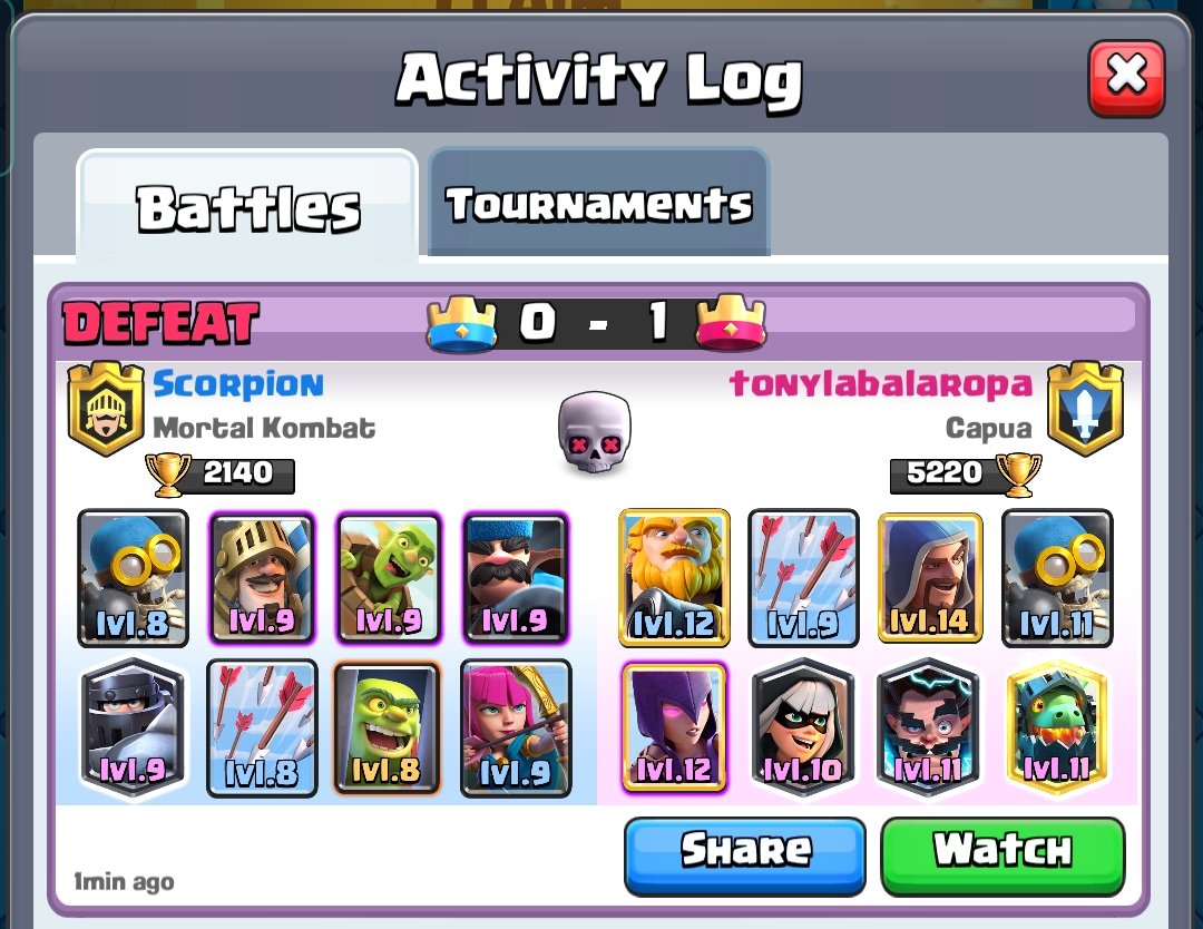 imranansari1989's tweet photo. @ClashRoyale Need balancing update ☹️ in clan war. https://t.co/LWJCB63Rjh