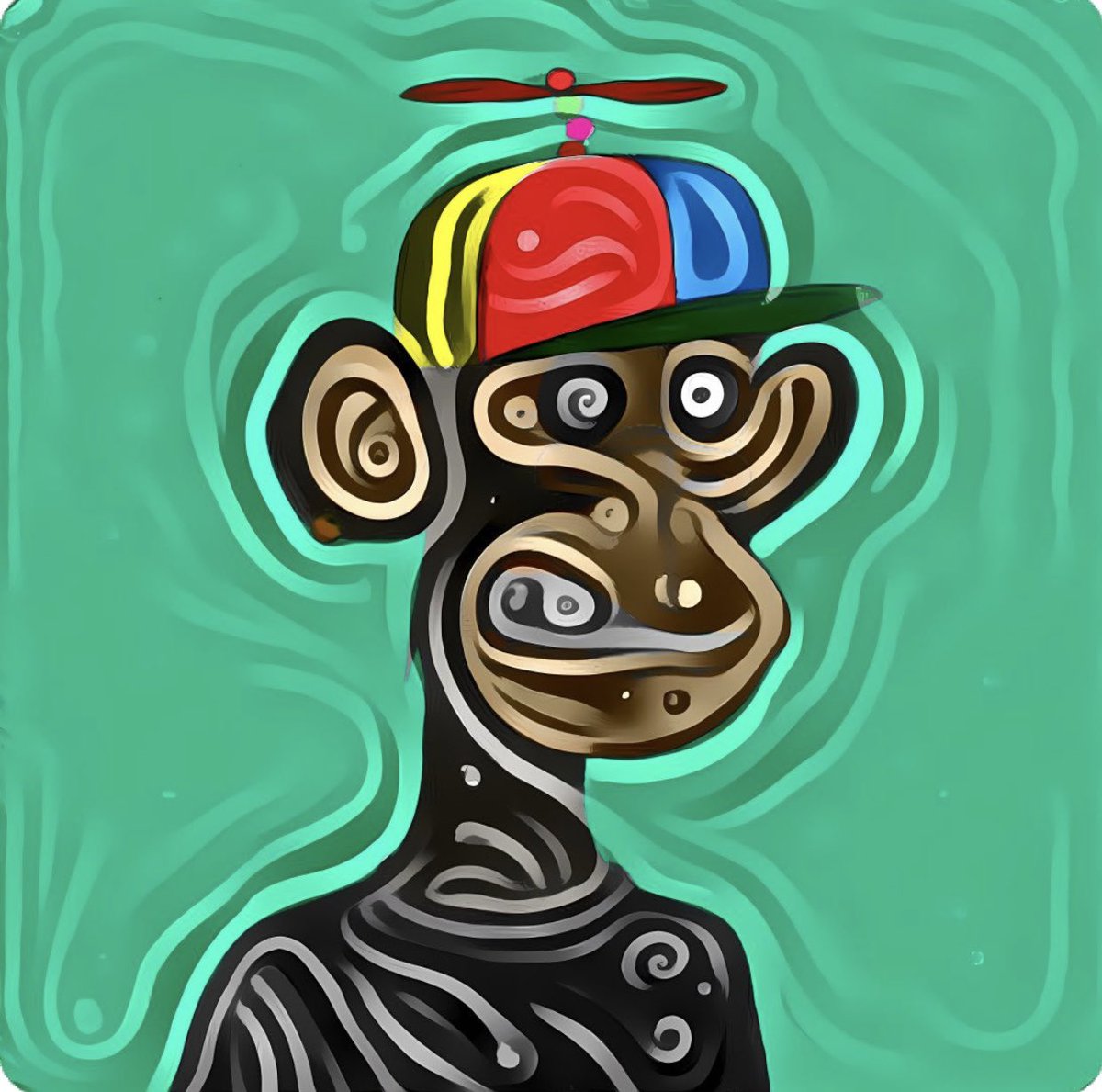 Was smoke! coming off the 🎲 today in the frenzy to win this prized 
“Vertigo” style Ape .
Well deserved win by one of our  loyal troops !!

Swing by #apeblockscurated
And win 🦍👇🏻
#NFTs #nftcollector #ApesTogetherStrong 

discord.gg/abcapes