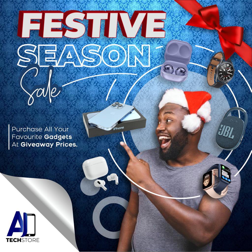 ajtech_storeug's tweet photo. ๐
๐ฝ: Introducing our FESTIVE SEASON SALE!
โข Weโre bringing you all your Favourite Gadgets at Giveaway Prices this month.
โข Weโre talking Phones, Accessories, Speakers and so much more.
โข Stay Tuned for Special Offers on a Daily Basis!
#FestiveSeasonSale
#ajtribe https://t.co/dPMuoBOE13