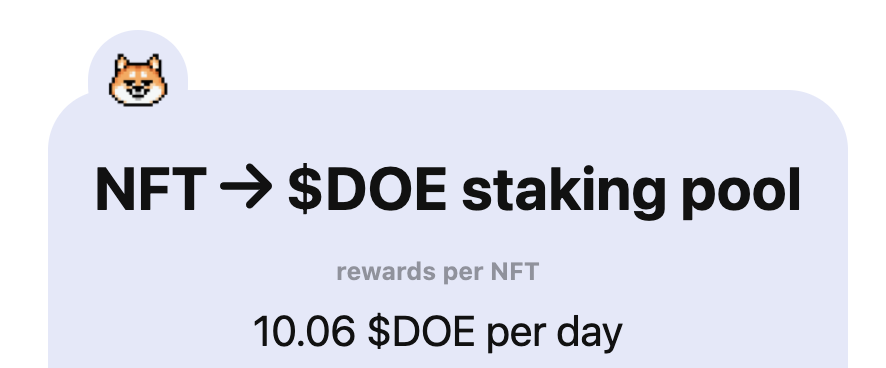 dogsofelon's tweet photo. 🚨 Devs are back to work, delivering an early Christmas present.🎁

A 10x upgrade on staking the NFTs to earn more $DOE. 💰💰💰

The NFT's are running 🔥, get your collection ramped up before the big announcements coming in Jan 2022!

#nfts #nft #doe #dogsofelon #altcoin #shillme https://t.co/bASF0v5bYo