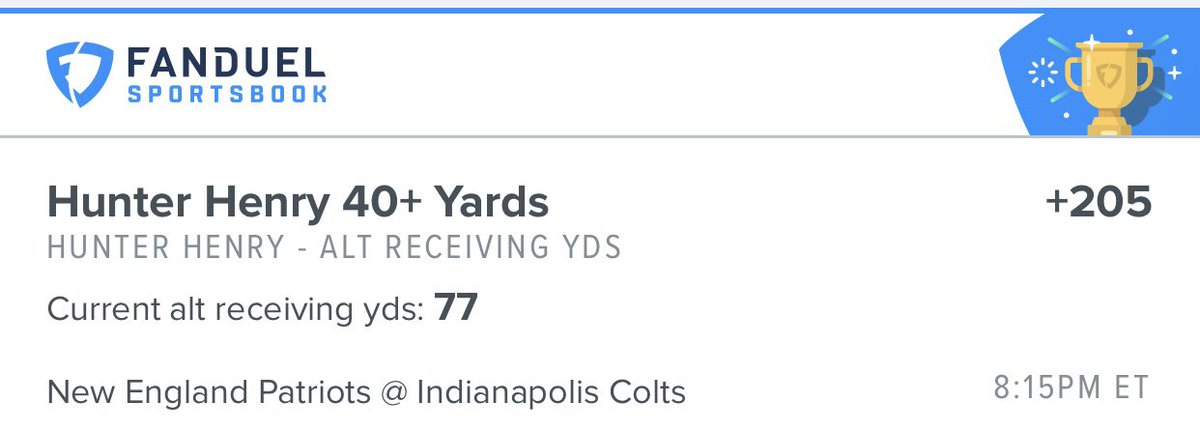 TheParlayPlug's tweet photo. Had to take advantage of a rare Saturday Nfl game 💰💰💰 #Sportsbetting #Touchdown #AnytimeTd #Gambling #Parlayplug #fanduel #gamblingTwitter https://t.co/1jRU5emBwk