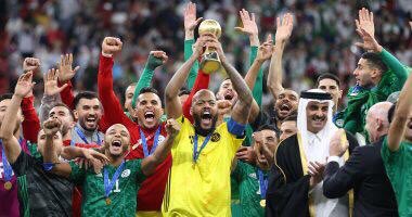 محاربي الصحراء - المنتخب الجزائري يحققون بطولة فيفا كاس العرب 2021 الدوحة… نبارك للجزائريين هذا الانجاز ونسعد معهم ونتمنى لهم الفوز باغلى البطولات القادمة.