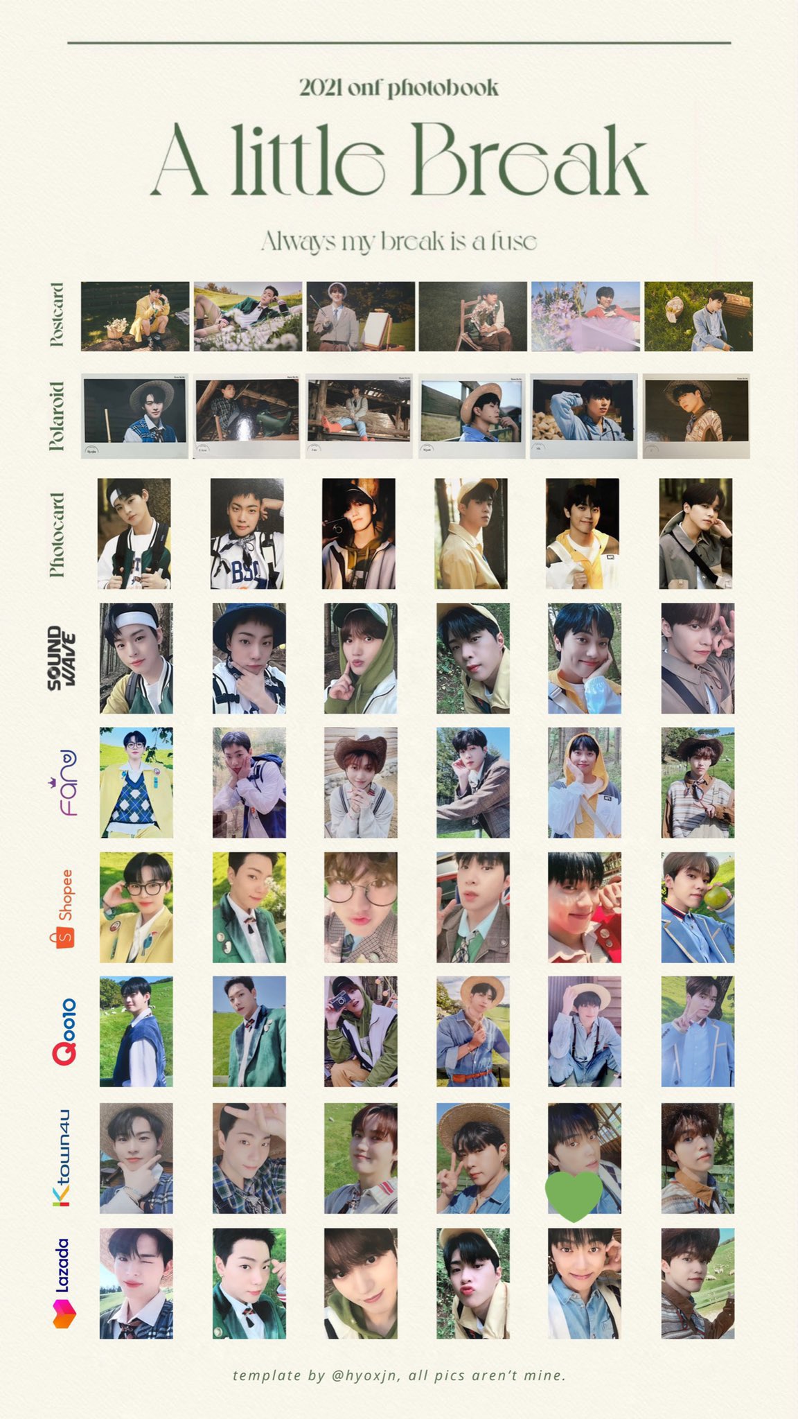 半額セールサイト ヒョジントレカ ONF A Little Break 本・音楽