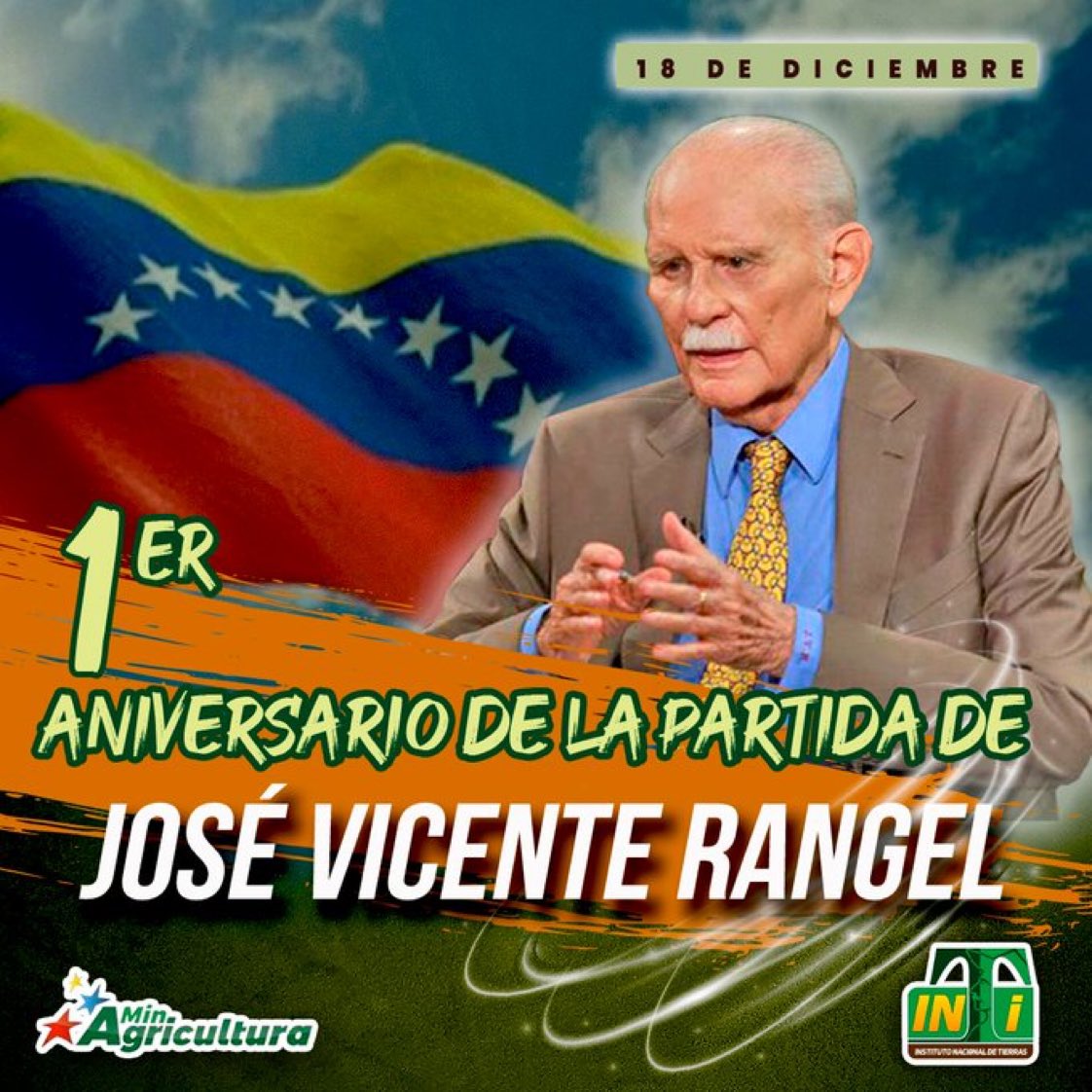 Solo los que conocimos y compartimos con J V R sabemos de su amor por Venezuela QEPD y DIOS lo tenga en la gloria
