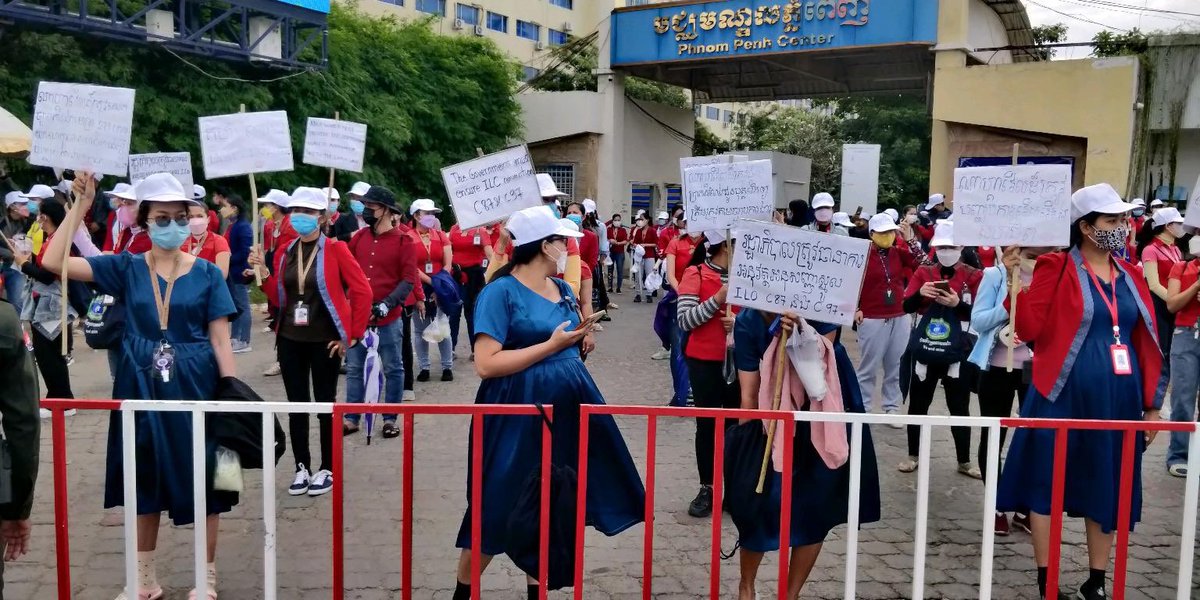 ccfccambodia's tweet photo. We all Peasant of CCFC strong solidarity supported workers at @LRSUnion protected Union workers Rights and Freedom Assembly. We all request  @NagaWorld
 respected workers rights now! https://t.co/HCVcf8mOET