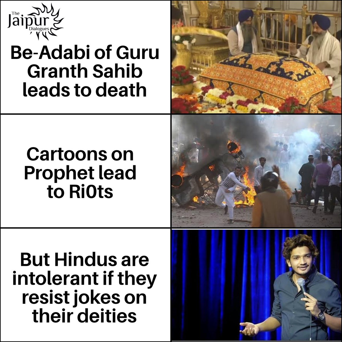 JaipurDialogues's tweet photo. Most Intolerant in Theory and Practice is most peaceful in the liberal eye. https://t.co/ELOiUPs90H