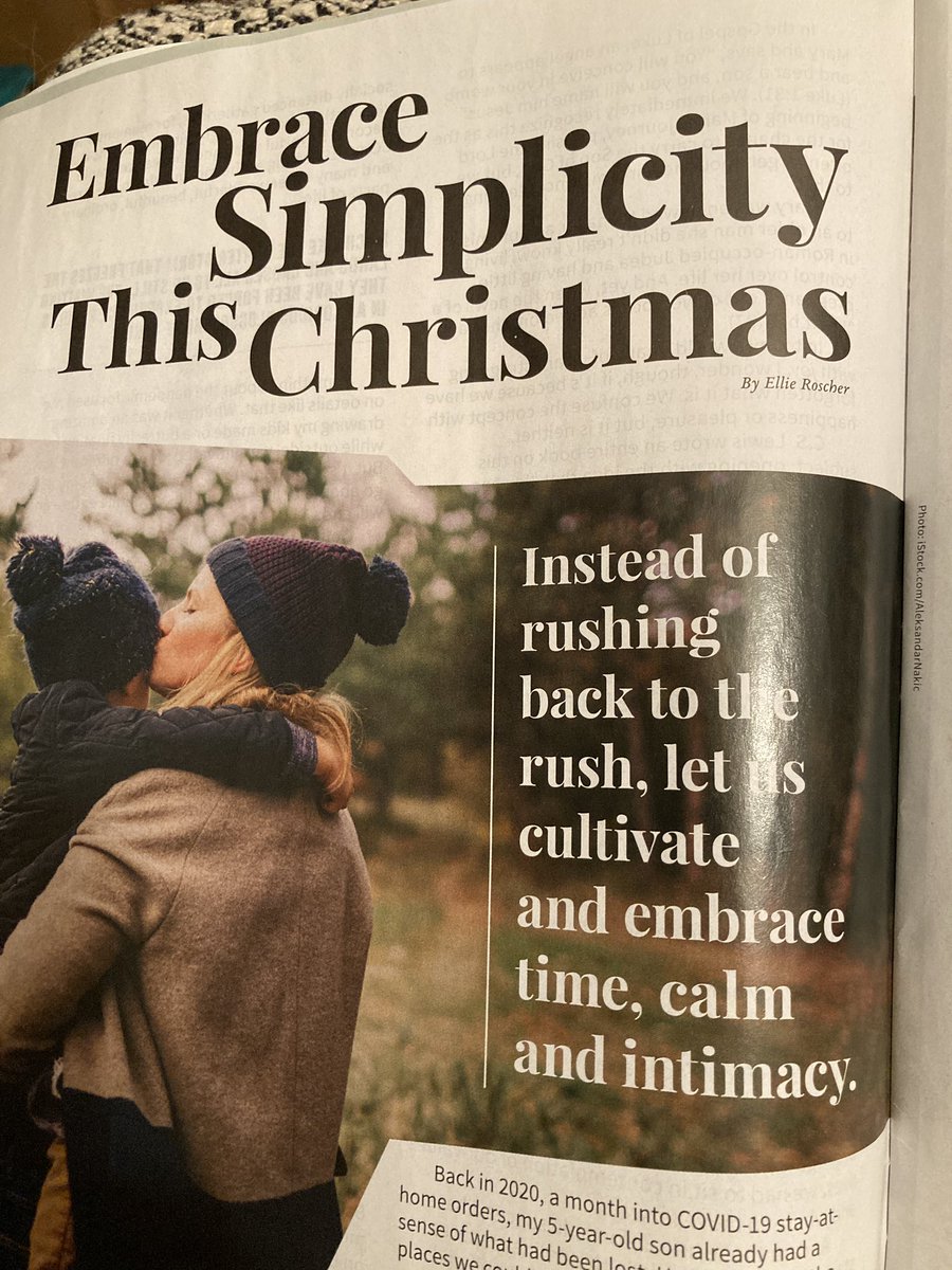 Loved seeing your article in the most recent “Living Lutheran” magazine, <a href="/ellieroscher/">Ellie Roscher</a> . Thank you for your words about simplicity this season!