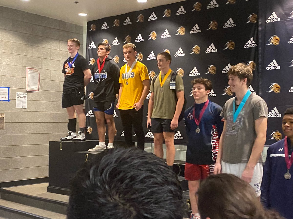 FvhsWrestling's tweet photo. “The Champ is here!” Austin Roberts takes home gold at the WRAL invitational. This is a true example of hard work paying off. https://t.co/MoDQ6cgjyI