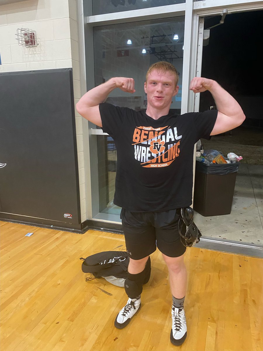 FvhsWrestling's tweet photo. “The Champ is here!” Austin Roberts takes home gold at the WRAL invitational. This is a true example of hard work paying off. https://t.co/MoDQ6cgjyI
