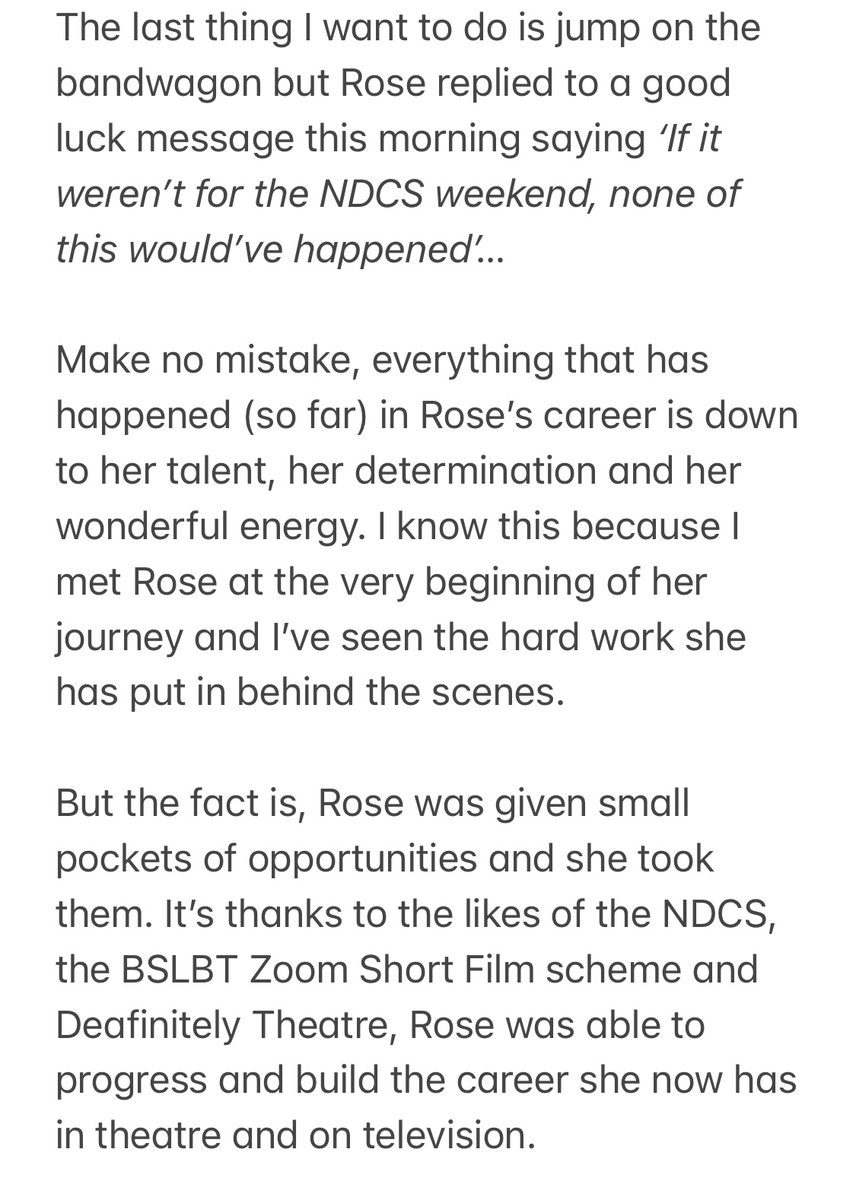 ted_evans_film's tweet photo. A couple of interviews fell through last week, so just I wanted to say a little something about @RoseAylingEllis and her incredible journey x https://t.co/lmzjNe3x27