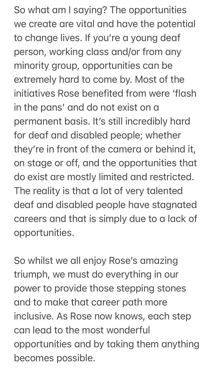 ted_evans_film's tweet photo. A couple of interviews fell through last week, so just I wanted to say a little something about @RoseAylingEllis and her incredible journey x https://t.co/lmzjNe3x27