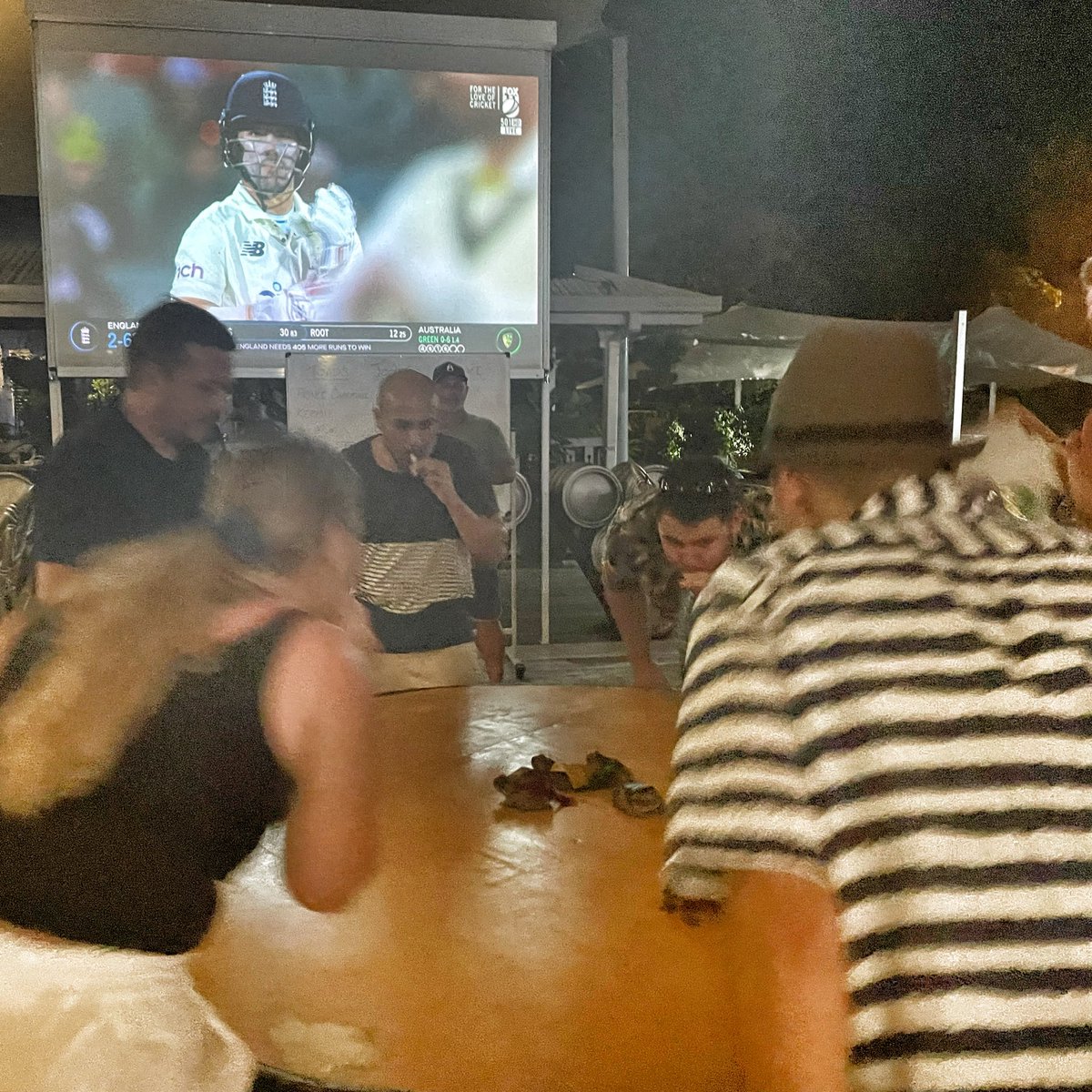 So Australian! Cane toad racing &amp; cricket.
