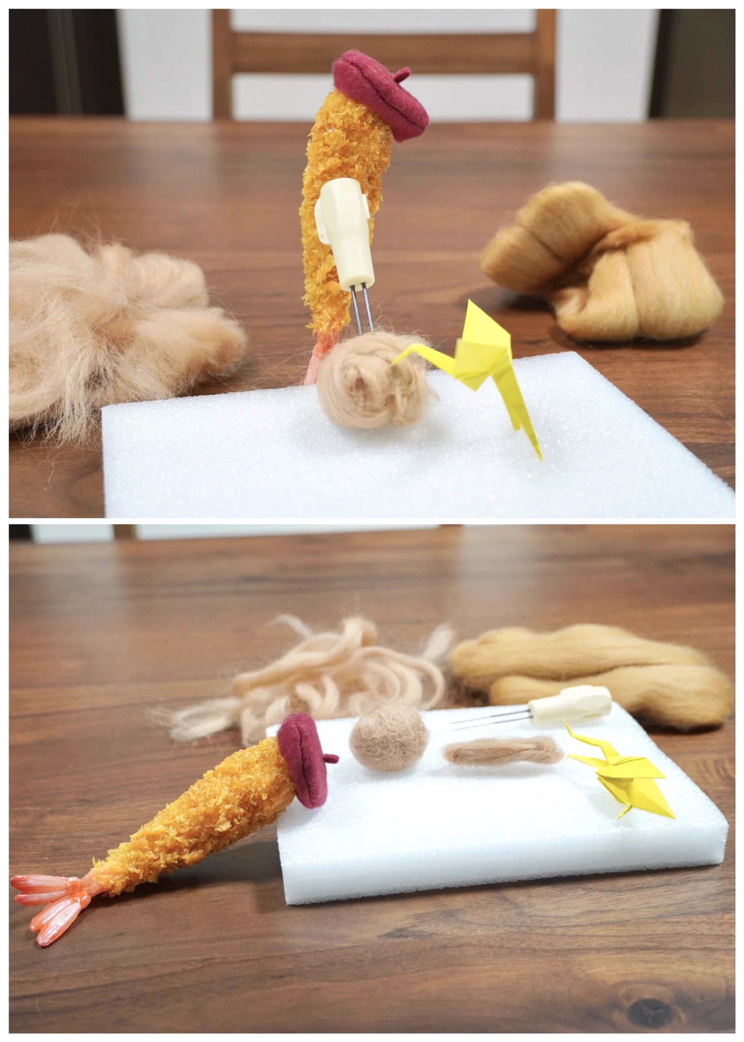 羊毛フェルトにチャレンジ！！…違う生き物が出来上がってしまった…