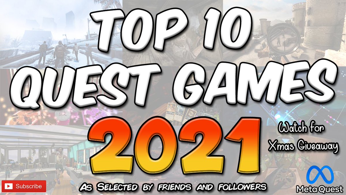 WelshgamerVr's tweet image. Top 10 Oculus Quest 2 Games 2021 as voted for by you

Join the Giveaway there is a link below the video which you can enter to win one of 10 Quest games.

@OculusCommunity @oculus @OculusGaming 
 
youtu.be/B0q_W-sfMrE

#giveaway #VirtualReality #VR #MetaQuest2 #vrgaming