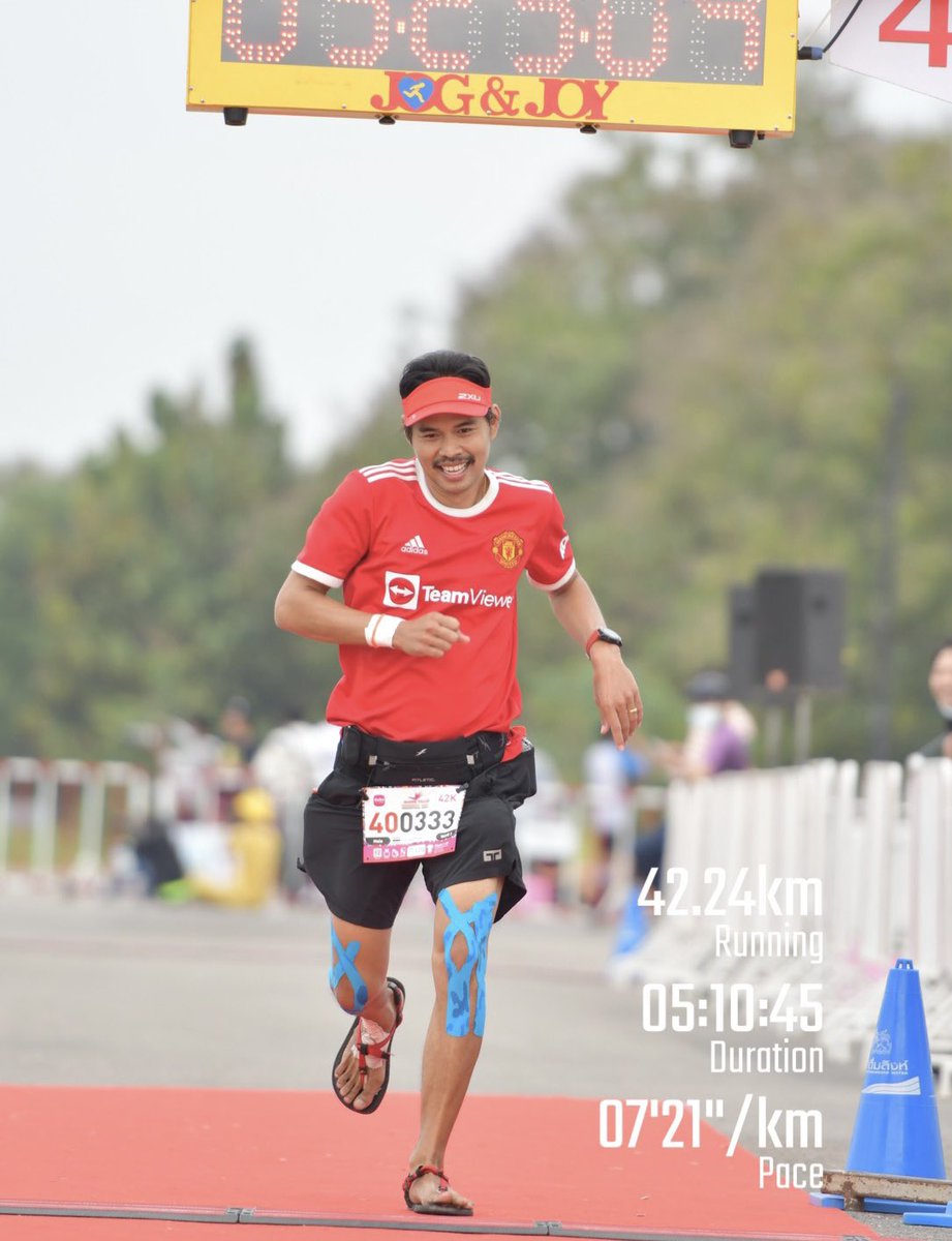 Tonsanya's tweet photo. Full Marathon สนามที่ 10
#muangthaichiangmaimarathon2021 #marathoner #MUFC https://t.co/XdLZGtPuP4