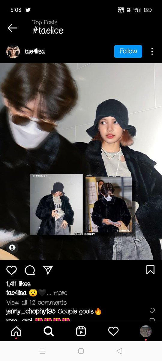 LegendaryKpopM1's tweet photo. If v is dating jisoo then what is he doing with Lisa ...Stop shipping idol ...yhey are not dating #kpop #taelice  #BTSV #BTS #BLACKPINK #LALISA #LISAonPENSHOPPETVTake2 https://t.co/JYGGVSjUFt