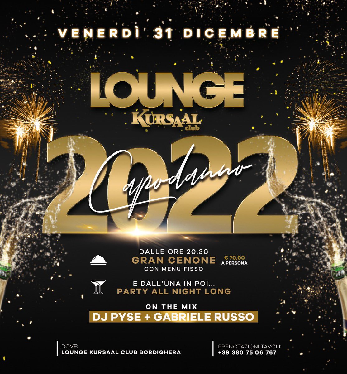 KursaalClubOff's tweet photo. CAPODANNO 2022
KURSAAL LOUNGE E RESTAURANT

VENERDI 31 DICEMBRE!!!!!!! https://t.co/PSJvcgQrVH