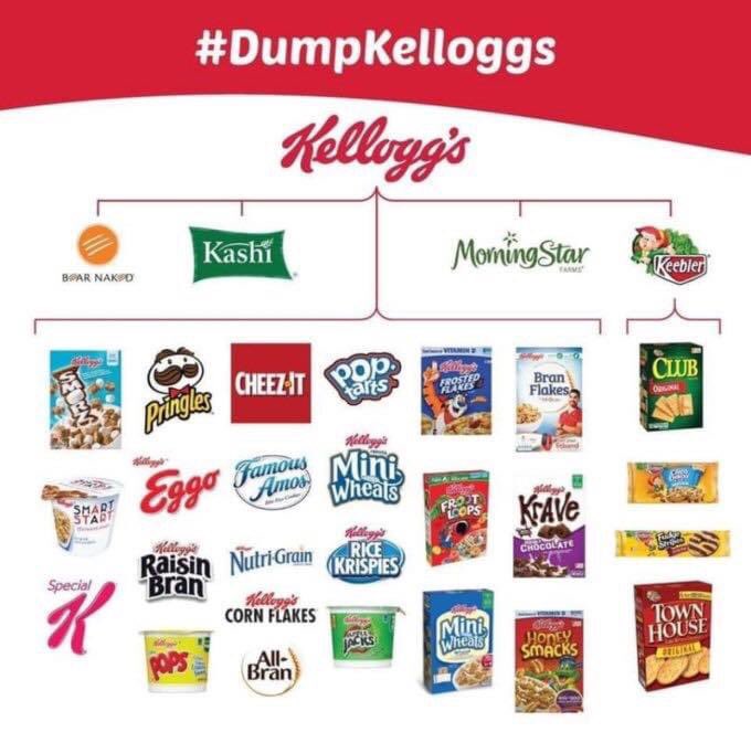 she_ranch's tweet photo. @jewish_activist here’s a helpful pic of brands under Kellogg to avoid 💕 https://t.co/FmGVOZdeAV