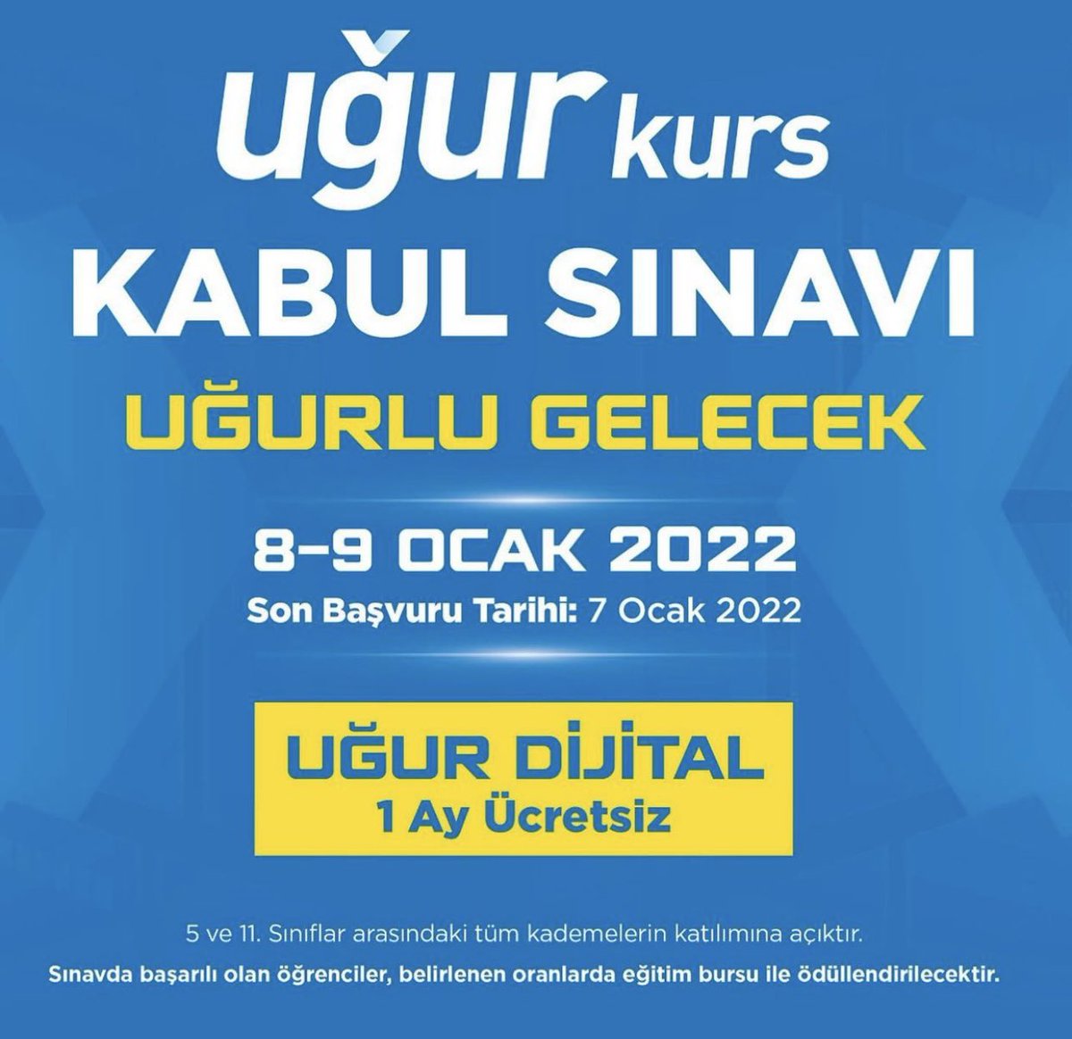 8-9 Ocak Uğur Kabul Sınavı🎯🏆