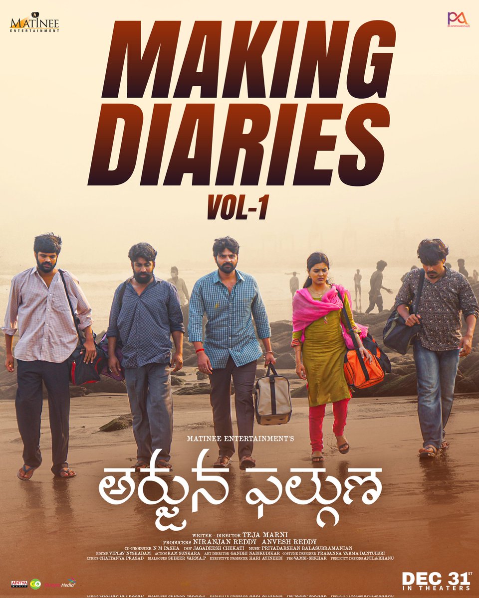 Matinee Entertainment (@matineeent) on Twitter photo స్నేహం కోసం ఎంతకైనా తెగించే అర్జునుడు! ❤️
#ArjunaPhalguna 🎬
Making Diaries: Vol 1
▶️youtu.be/pJmf8IGeYvA
In Theatres from Dec 31st🔥
<a href="/MatineeEnt/">Matinee Entertainment</a> <a href="/sreevishnuoffl/">#SINGLE Sree Vishnu</a> <a href="/DirTejaMarni/">Teja Marni</a> #AnveshReddy <a href="/pasha_always/">ఎన్ ఎం పాషా</a> <a href="/Actor_Amritha/">Amritha</a> <a href="/priyadarshan_09/">Priyadarshan</a> <a href="/adityamusic/">Aditya Music</a>
#ArjunaPhalgunaOnDec31 స్నేహం కోసం ఎంతకైనా తెగించే అర్జునుడు! ❤️
#ArjunaPhalguna 🎬
Making Diaries: Vol 1
▶️youtu.be/pJmf8IGeYvA
In Theatres from Dec 31st🔥
<a href="/MatineeEnt/">Matinee Entertainment</a> <a href="/sreevishnuoffl/">#SINGLE Sree Vishnu</a> <a href="/DirTejaMarni/">Teja Marni</a> #AnveshReddy <a href="/pasha_always/">ఎన్ ఎం పాషా</a> <a href="/Actor_Amritha/">Amritha</a> <a href="/priyadarshan_09/">Priyadarshan</a> <a href="/adityamusic/">Aditya Music</a>
#ArjunaPhalgunaOnDec31