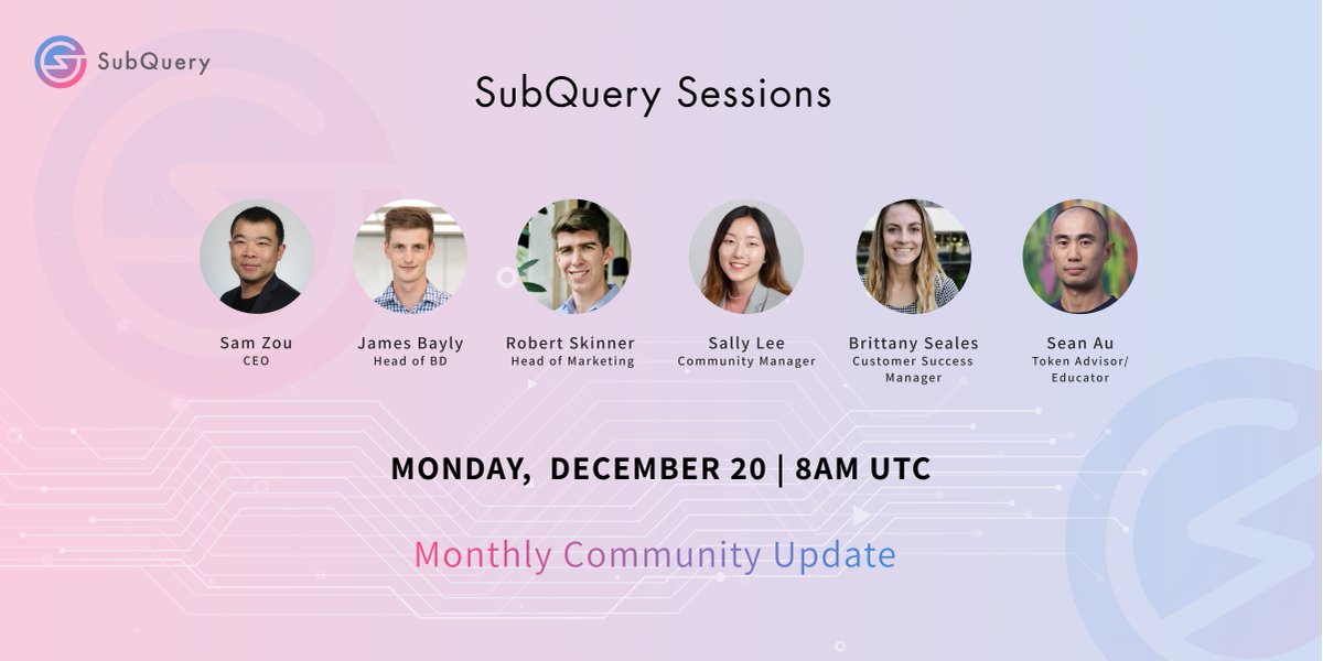 SubQueryNetwork's tweet photo. 24 Hours to go! ⏰

DEC 20  |  8 AM UTC

Register Now for our December Community Call 🤶🏻🎅🏻
https://t.co/kw9aBmgmun https://t.co/lOmnqwvnrY