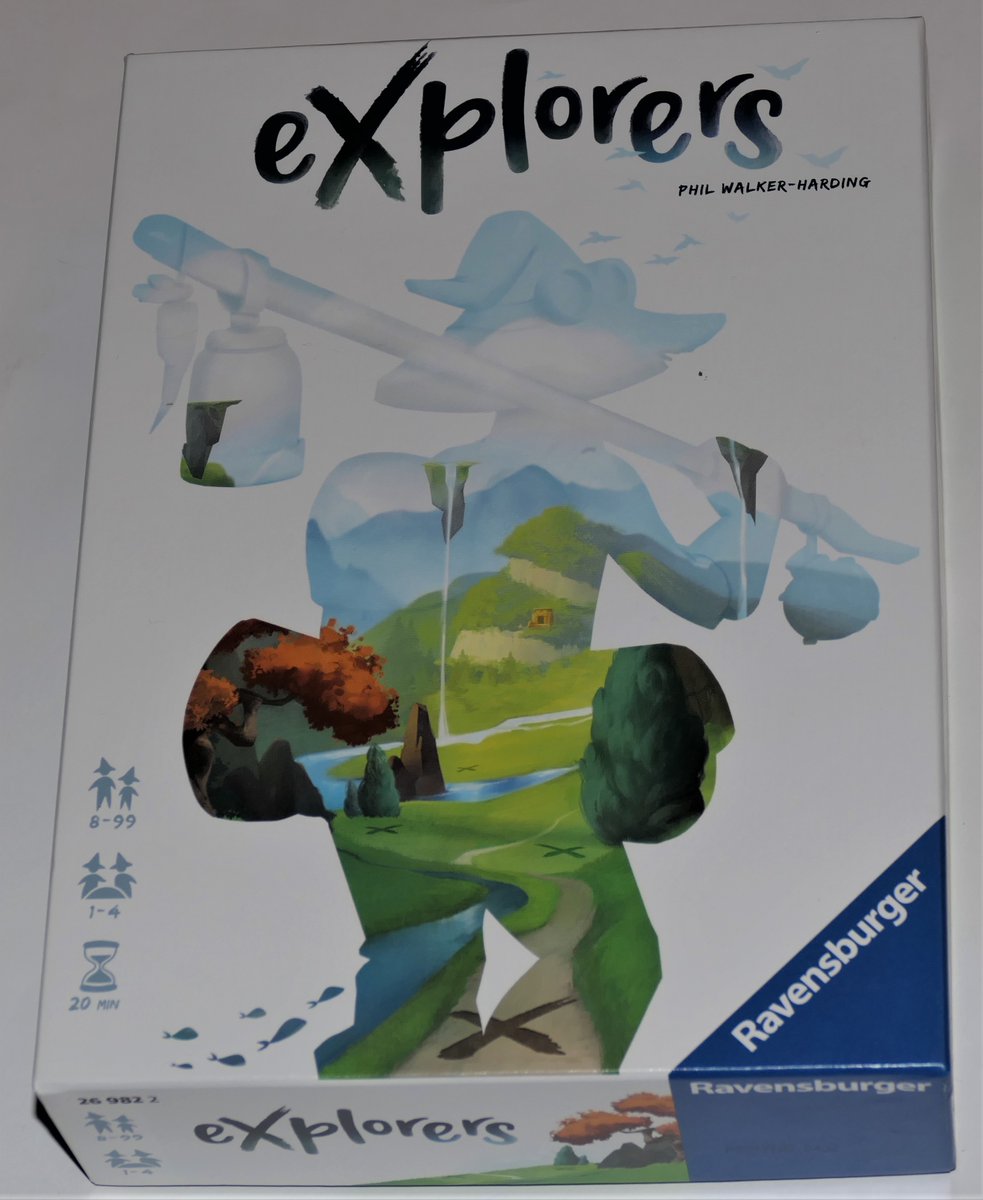 EXPLORERS, Phil Walker-Harding, Ravensburger 2021
Die einfachen Regeln machen EXPLORERS zu einem guten Familienspiel, das vor allem durch die hohe Varianz überzeugt. Die rudimentäre Pixelgrafik mag funktional sein, Atmosphäre liefert sie nicht. 

mit80.de/index.php?/arc…