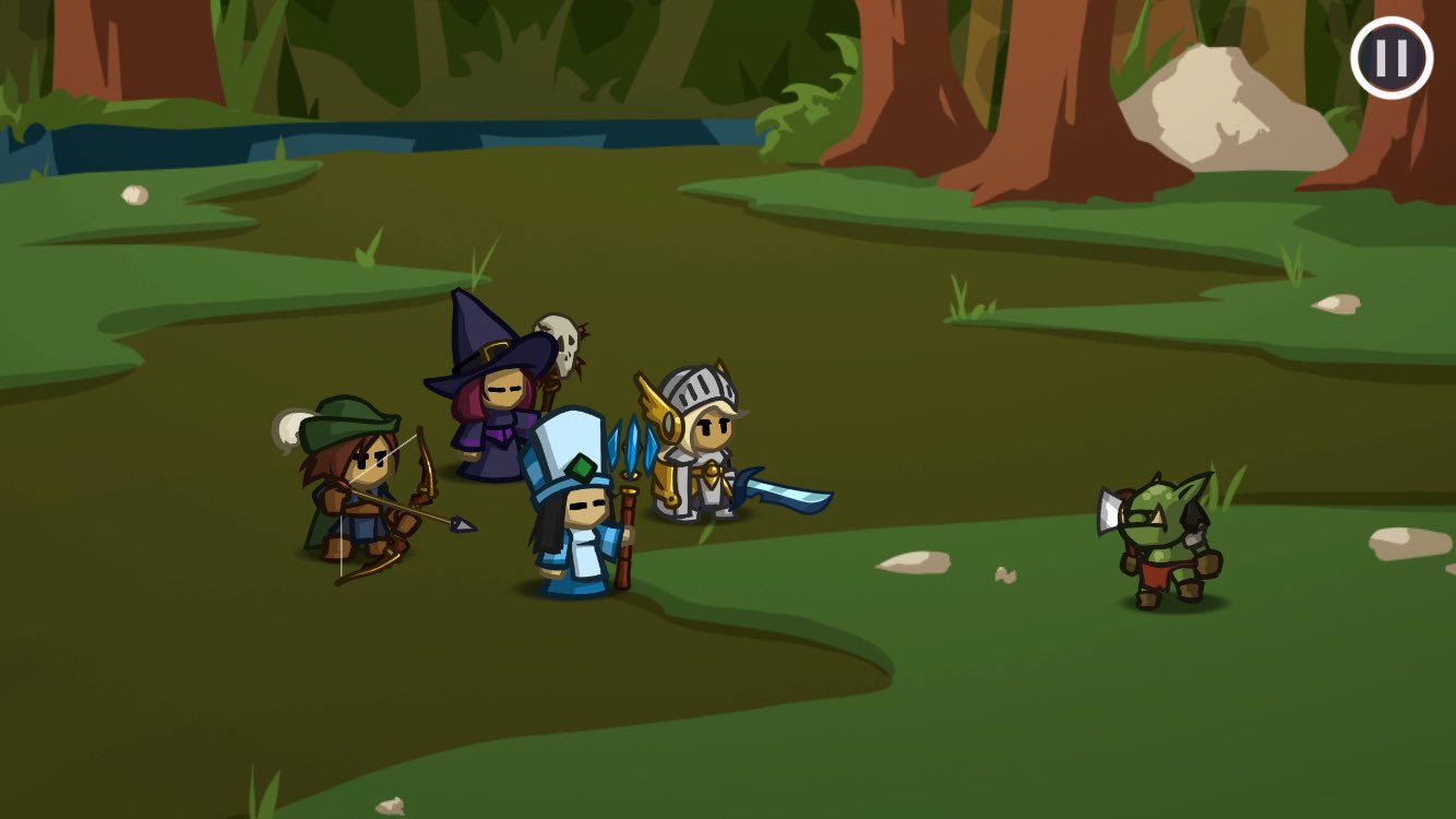 So I've had this game idea for a while. It's inspired by the game in this screenshot Battleheart. It'll be a dungeon crawling RPG. Looking for anyone with experience coding in C#. Also looking for anyone willing to draw reference sketches for the characters and landscape. https://t.co/PJU9PbgD8e