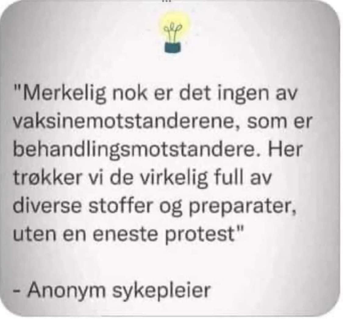 Denne kommer nok til å dukke opp flere steder. #vaksineskeptikere